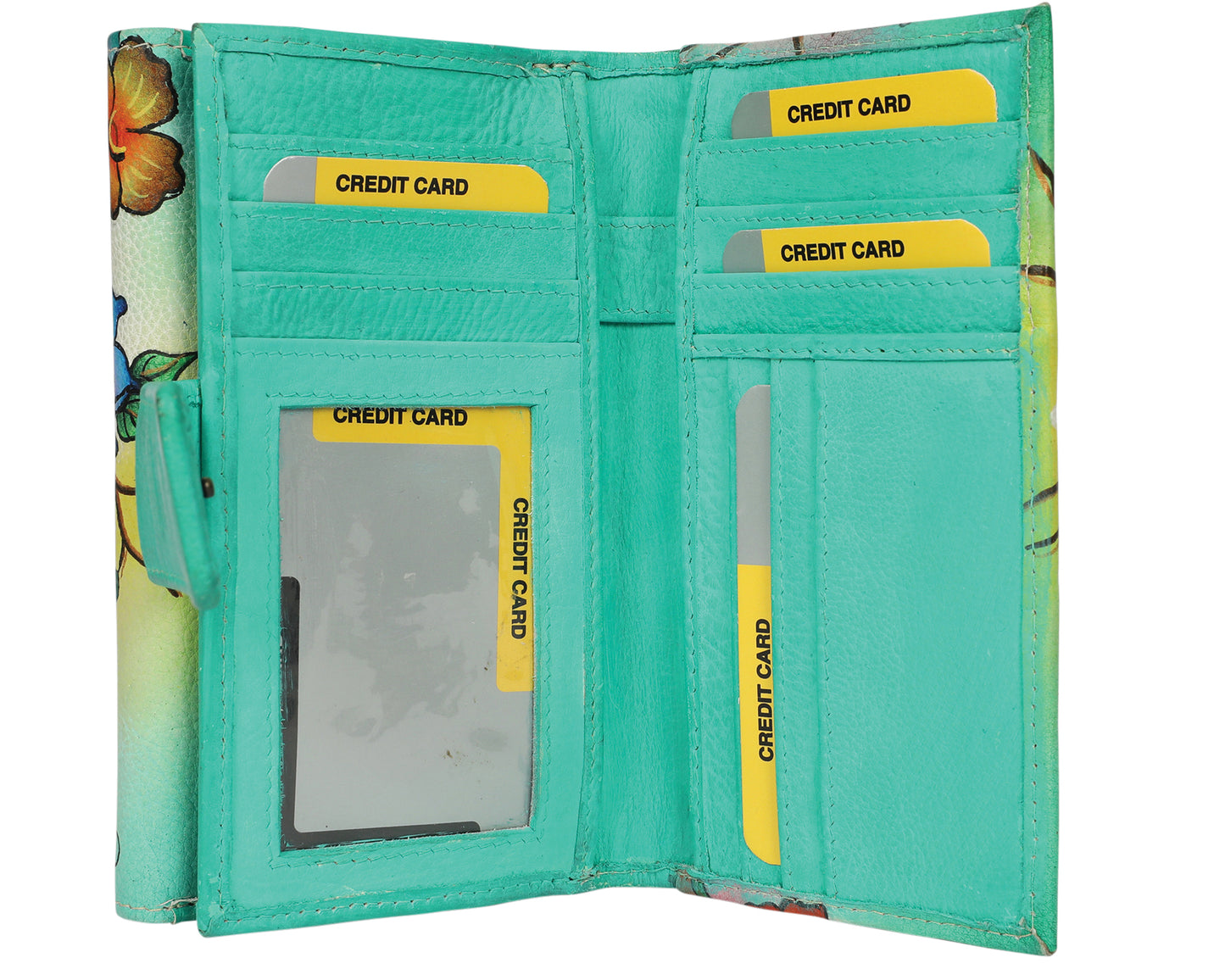 Ladies Hand-Painted Leather Wallet 2193 Inspiration