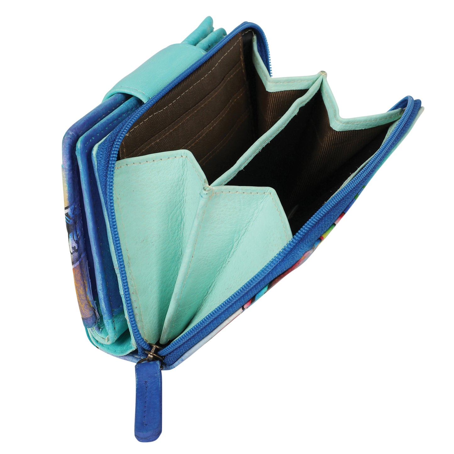 Ladies Hand Painted Wallet Style 3239 Coastal Dream
