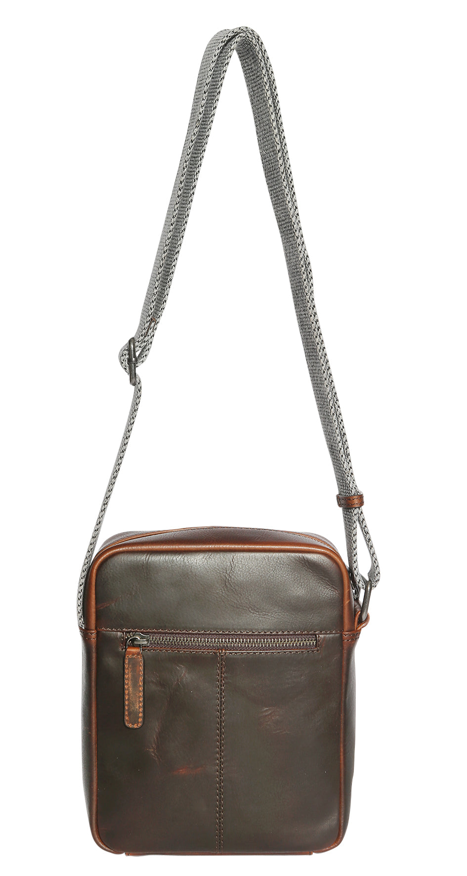 Men's Leather Satchel/Men's Cross Body Bag 3934 Brown