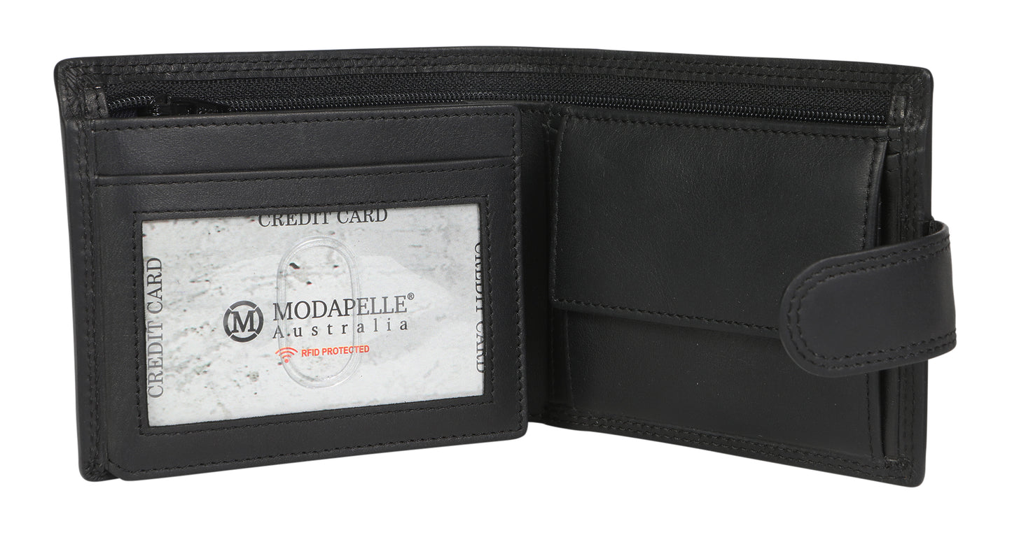 Men's Leather Wallet 5508 Black