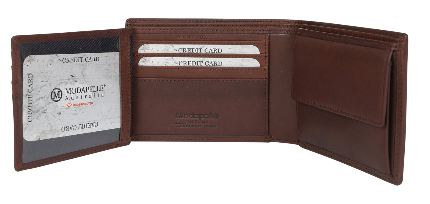 Men's Leather Wallet 5509 Brown