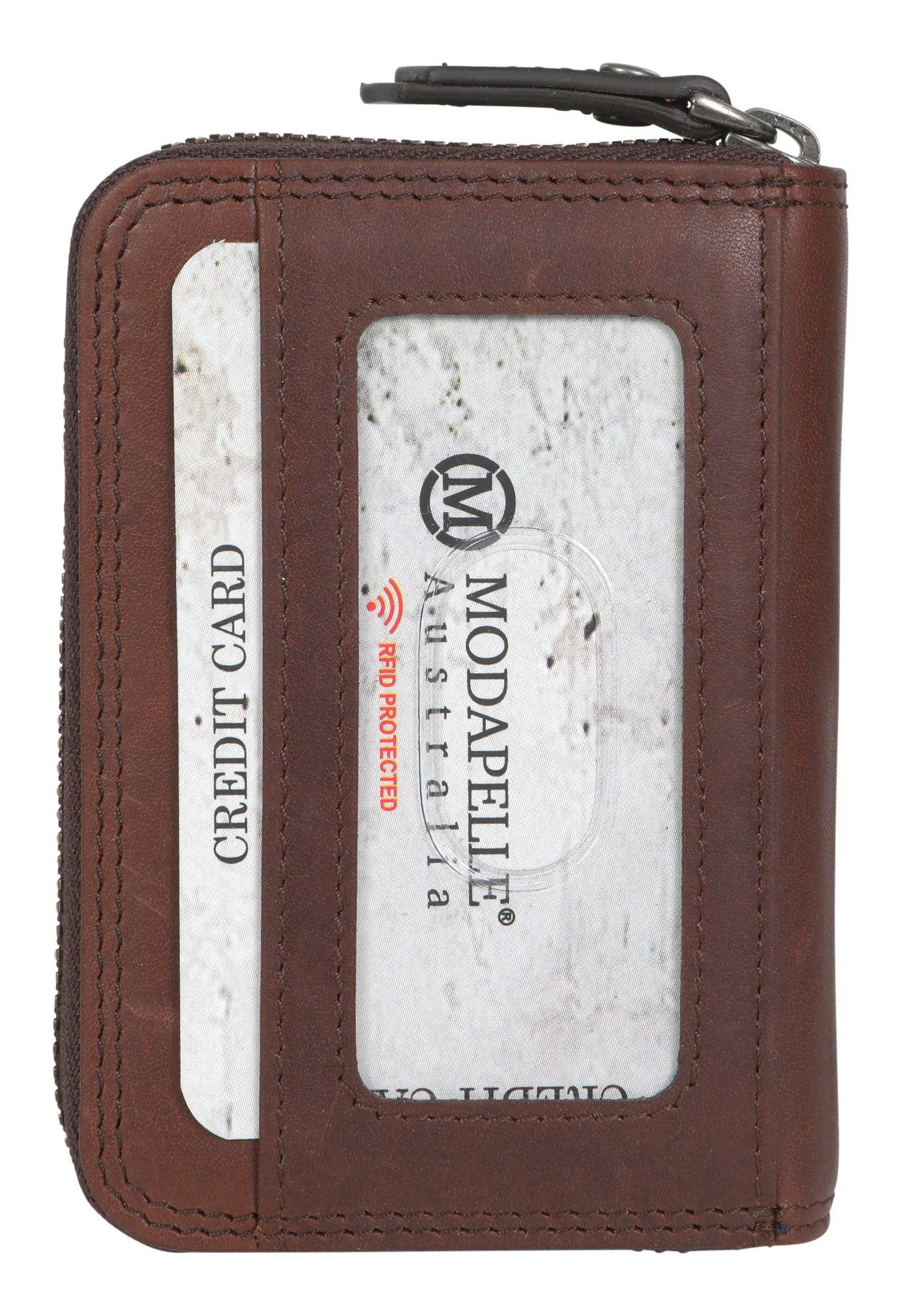 Men's Leather Card Wallet 5512 Brown
