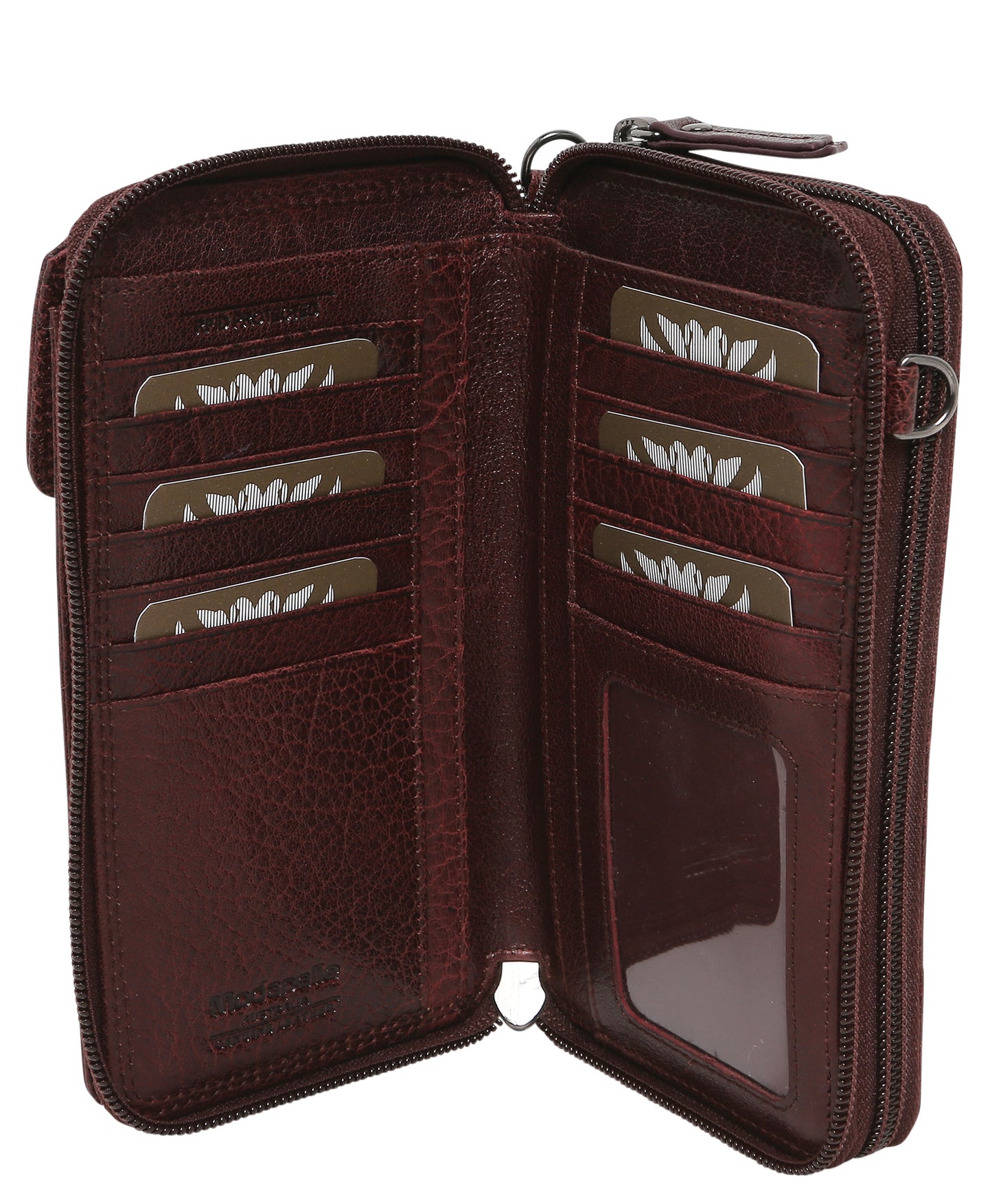 Leather Wallet 7330 Burgundy
