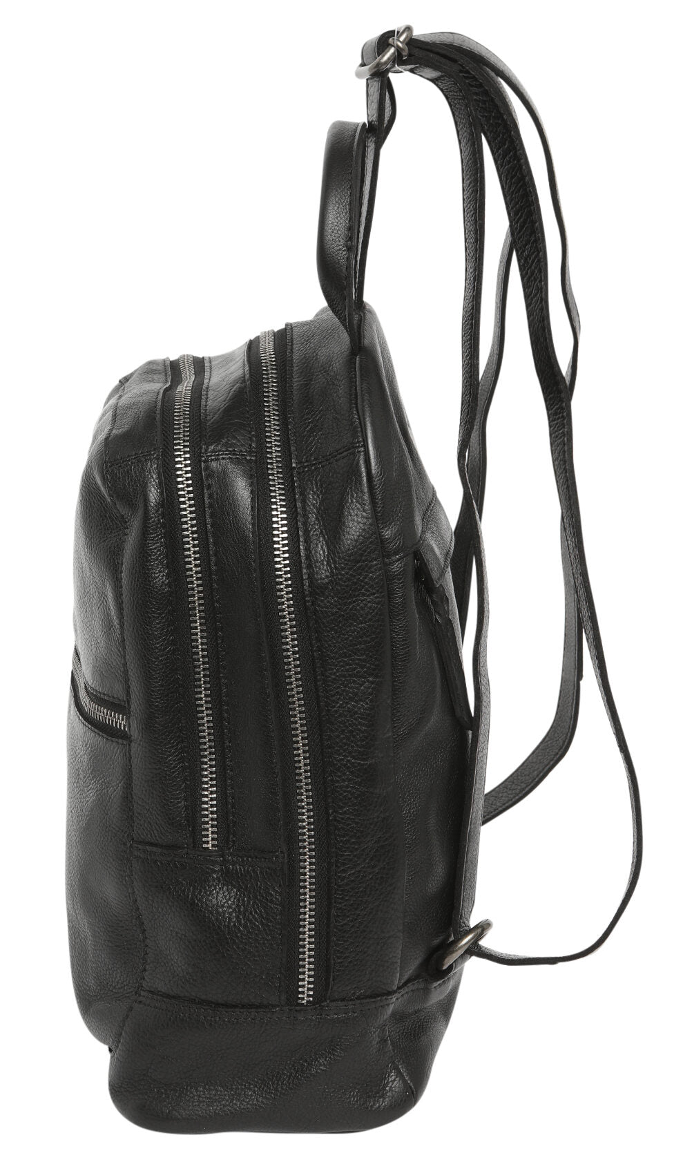 Ladies Leather Backpack - New Arrivals 7632 Black