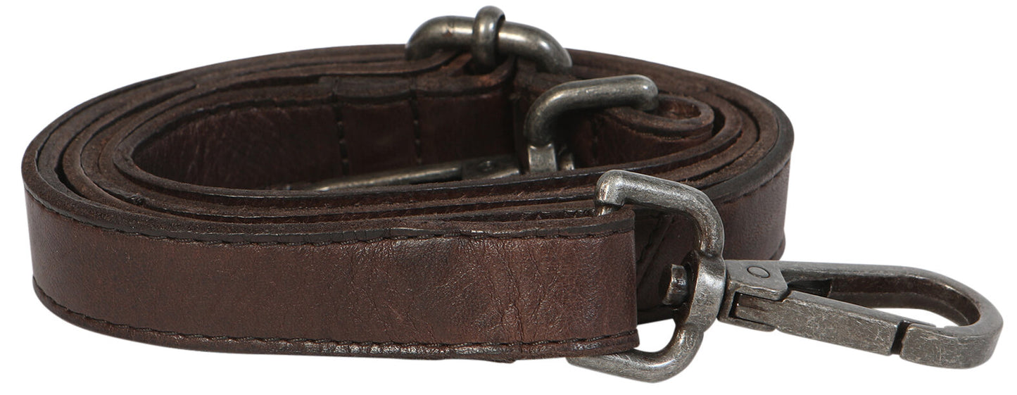 Ladies Leather Shoulder/Cross Body Bag 7698 Coffee