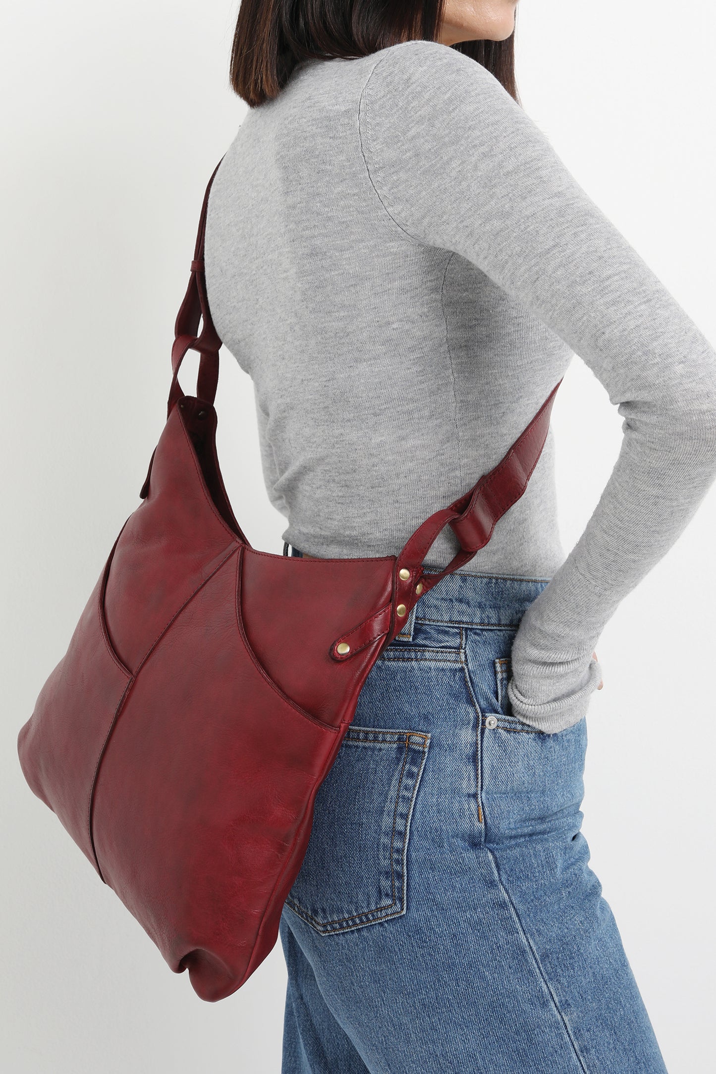 Ladies Leather Hobo/Cross Body Bag – New Arrivals 7882 Tan