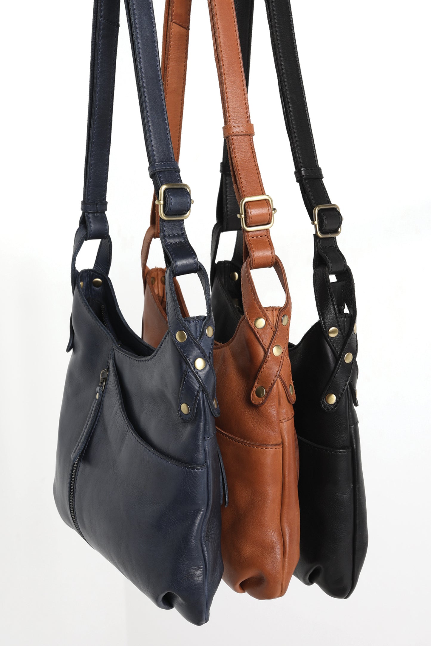 Ladies Leather Shoulder/Cross Body Style 7883 Olive