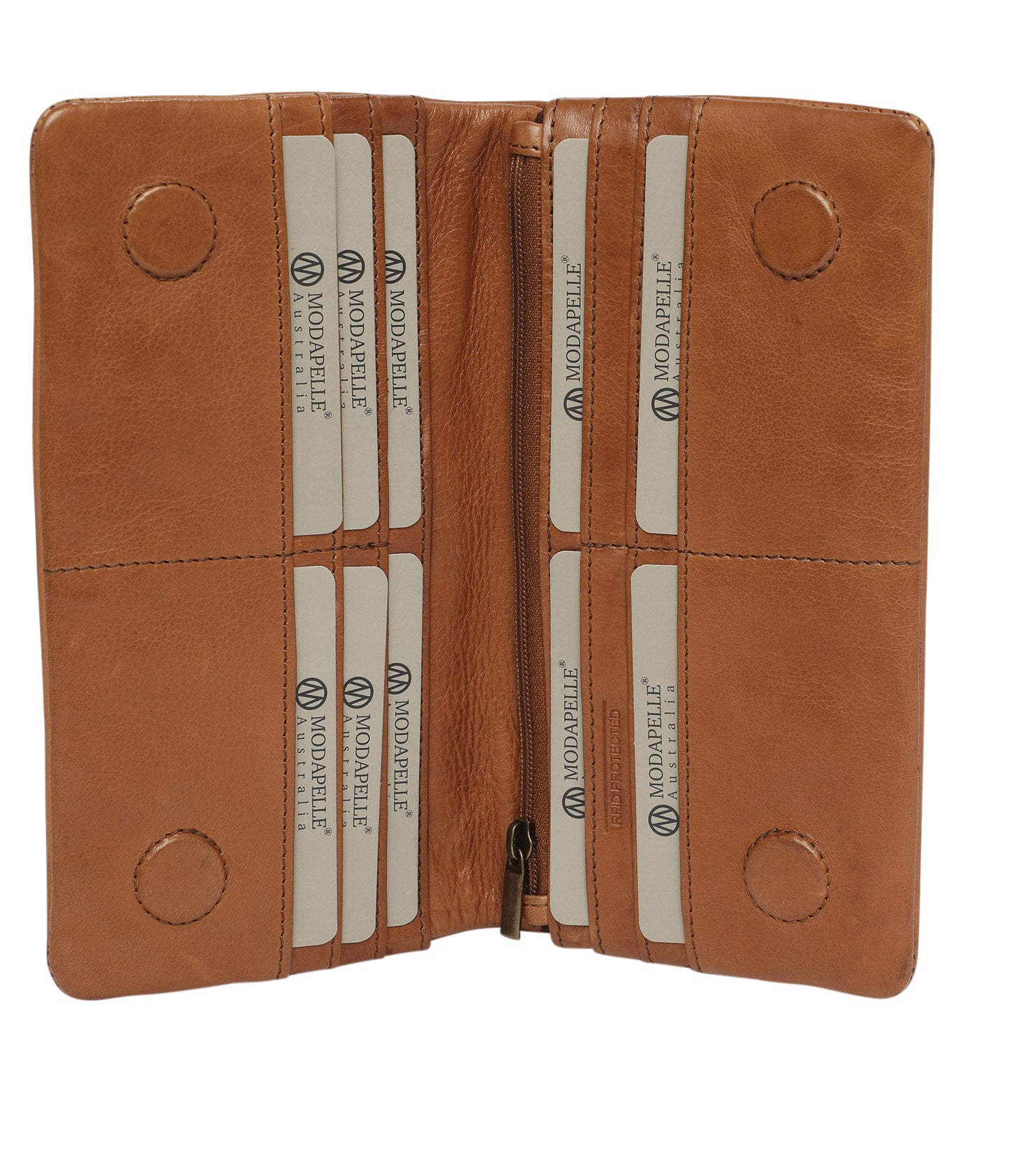 Ladies Leather Wallet Style 7887 Tan