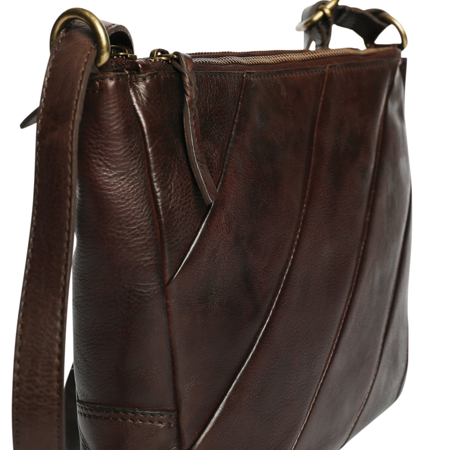 Ladies Leather Cross Body - New Arrivals Style 7937 Tan