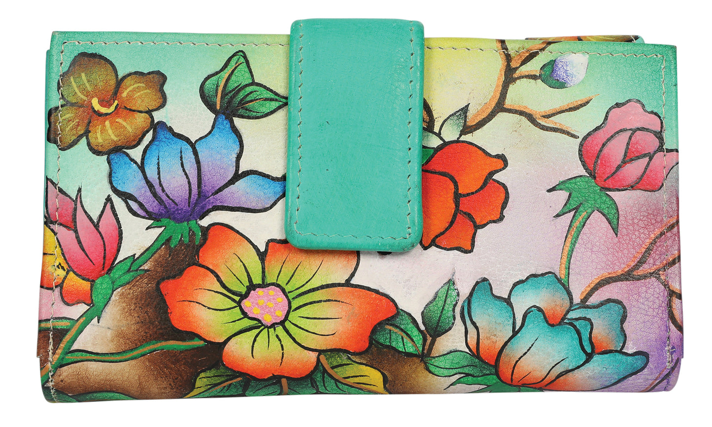 Ladies Hand-Painted Leather Wallet 2193 Inspiration