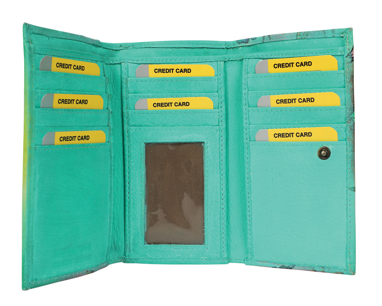Ladies Hand-Painted Leather Wallet 2193 Inspiration