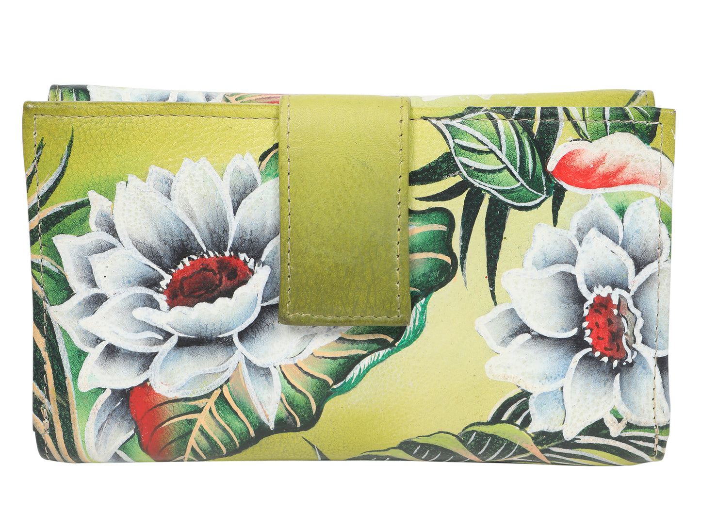 Ladies Hand-Painted Leather Wallet 2193 Summer Breeze