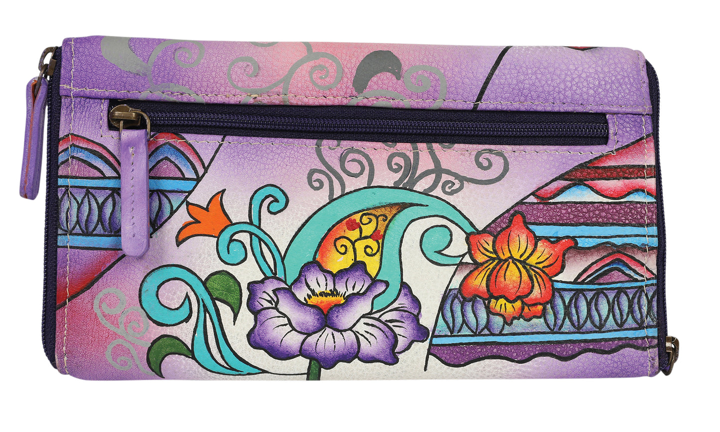 Ladies Hand Painted Optical/Phone Case - Style 2883 Purple Montage