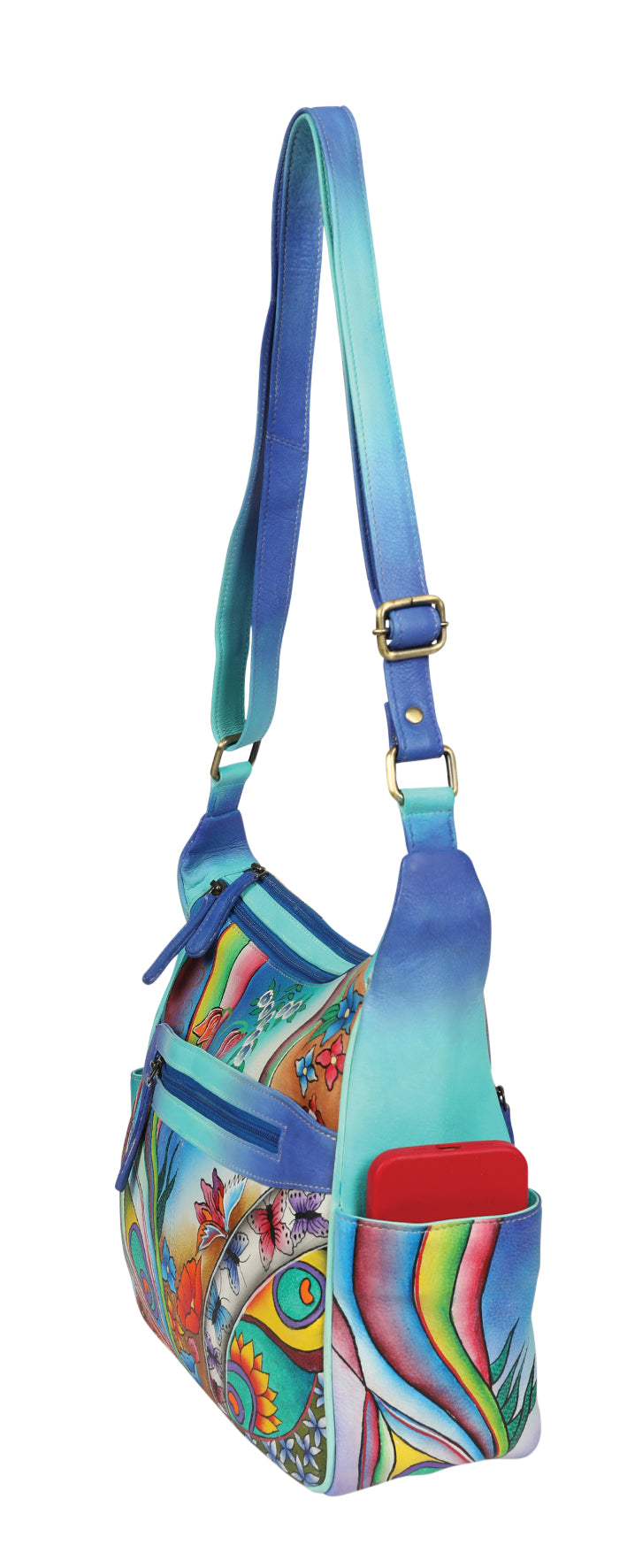 Ladies Hand Painted Shoulder Bag Style 2957 Coastal Dreams