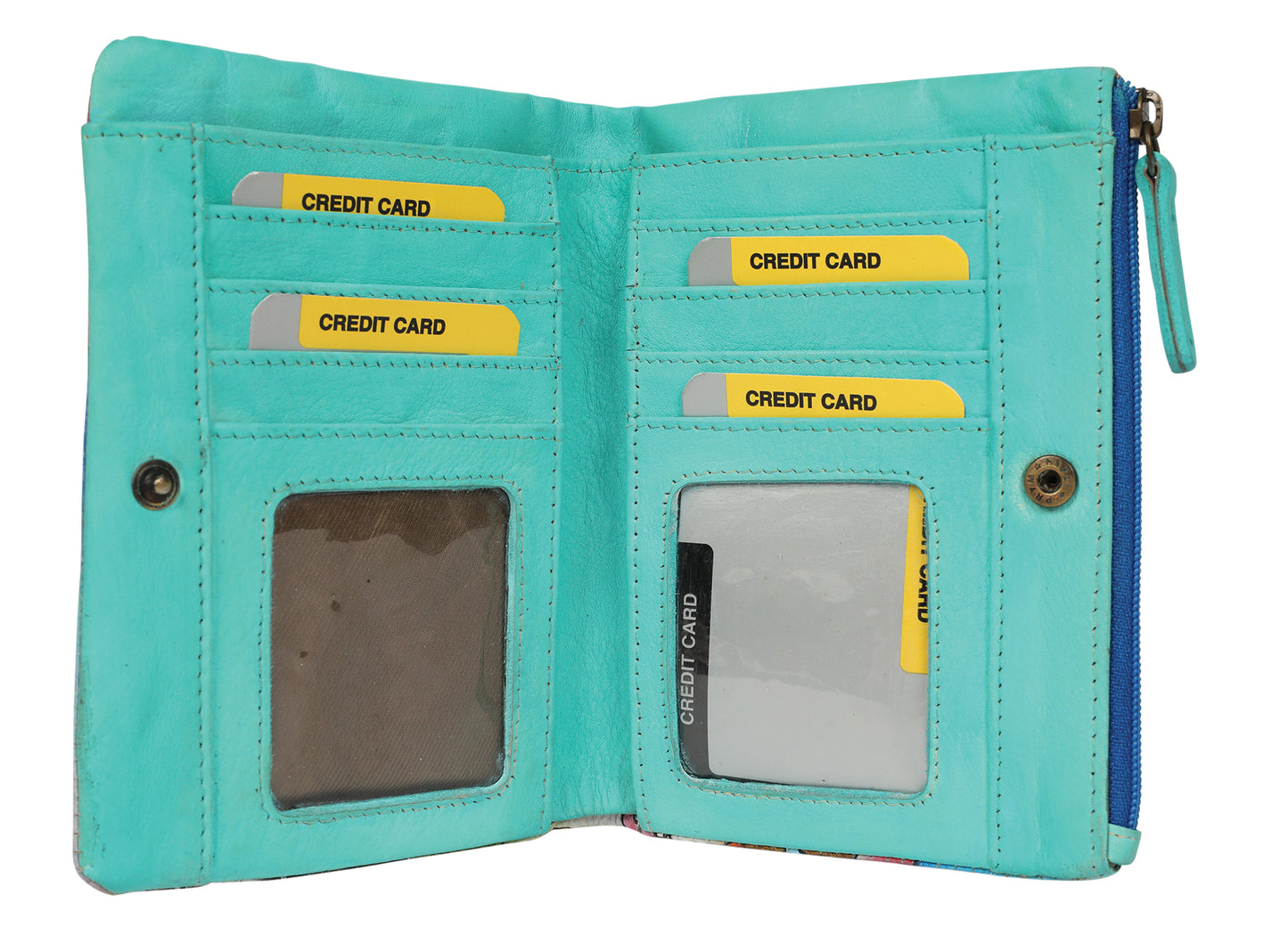 Ladies Hand Painted Wallet Style 3238 Coastal Dream