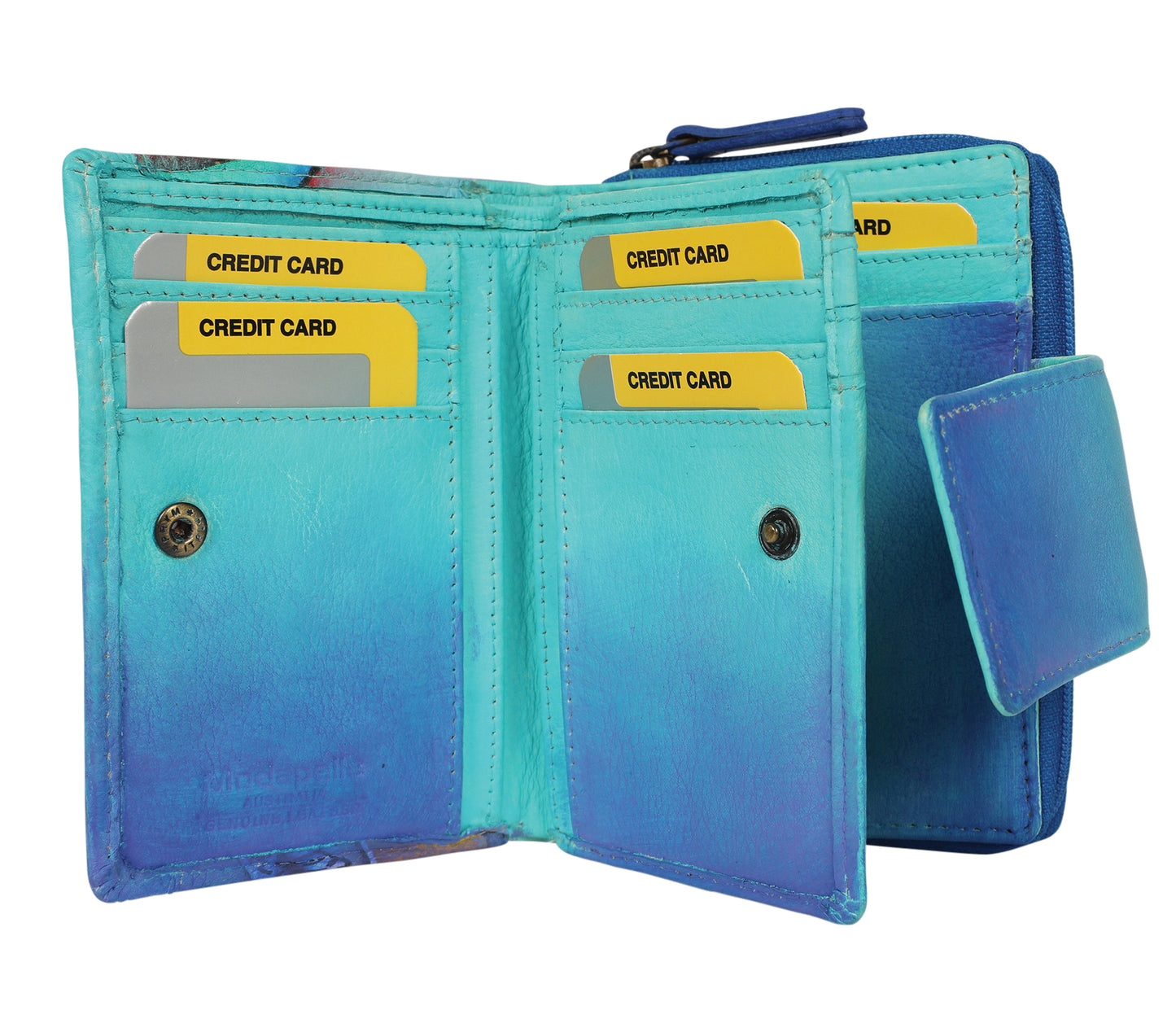 Ladies Hand Painted Wallet Style 3239 Coastal Dream