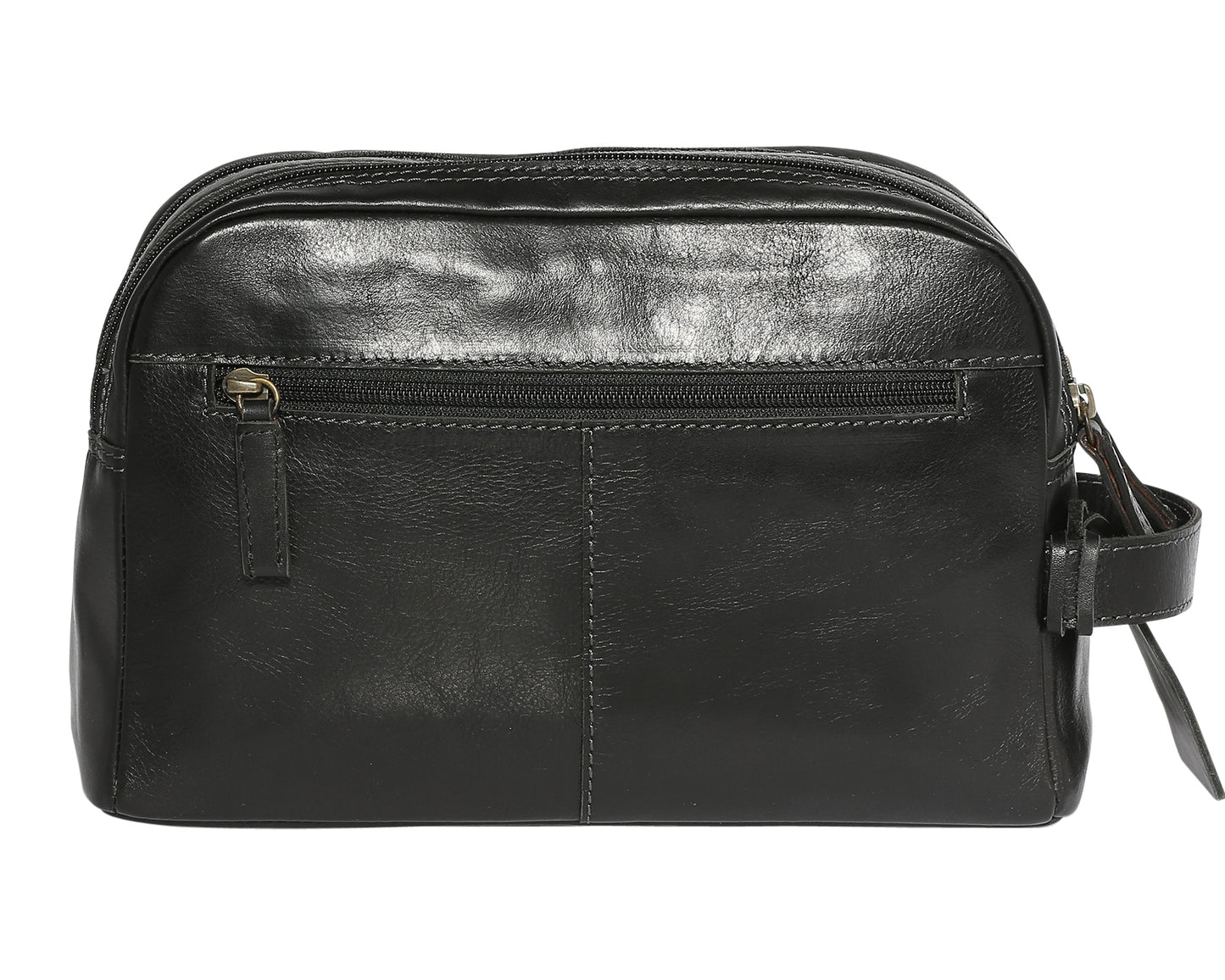 Men's Leather Toiletry Bag 3902 Black