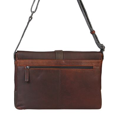 Men's Vintage Cow Leather Brown/Chocolate Satchel Bag 3908BRM