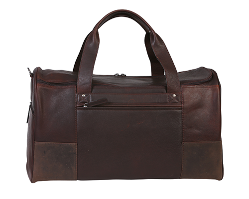 Men's Vintage Cow Leather Brown Overnight Bag 3912BRM