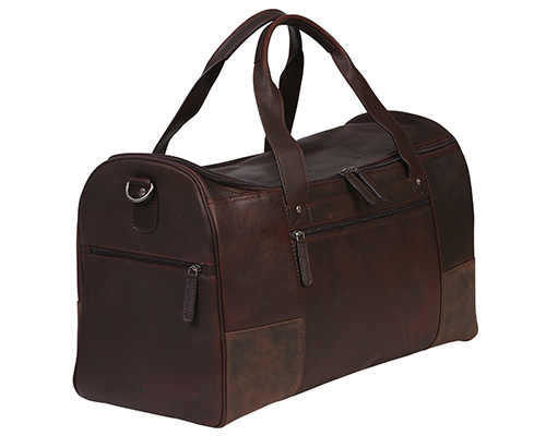 Men's Vintage Cow Leather Brown Overnight Bag 3912BRM