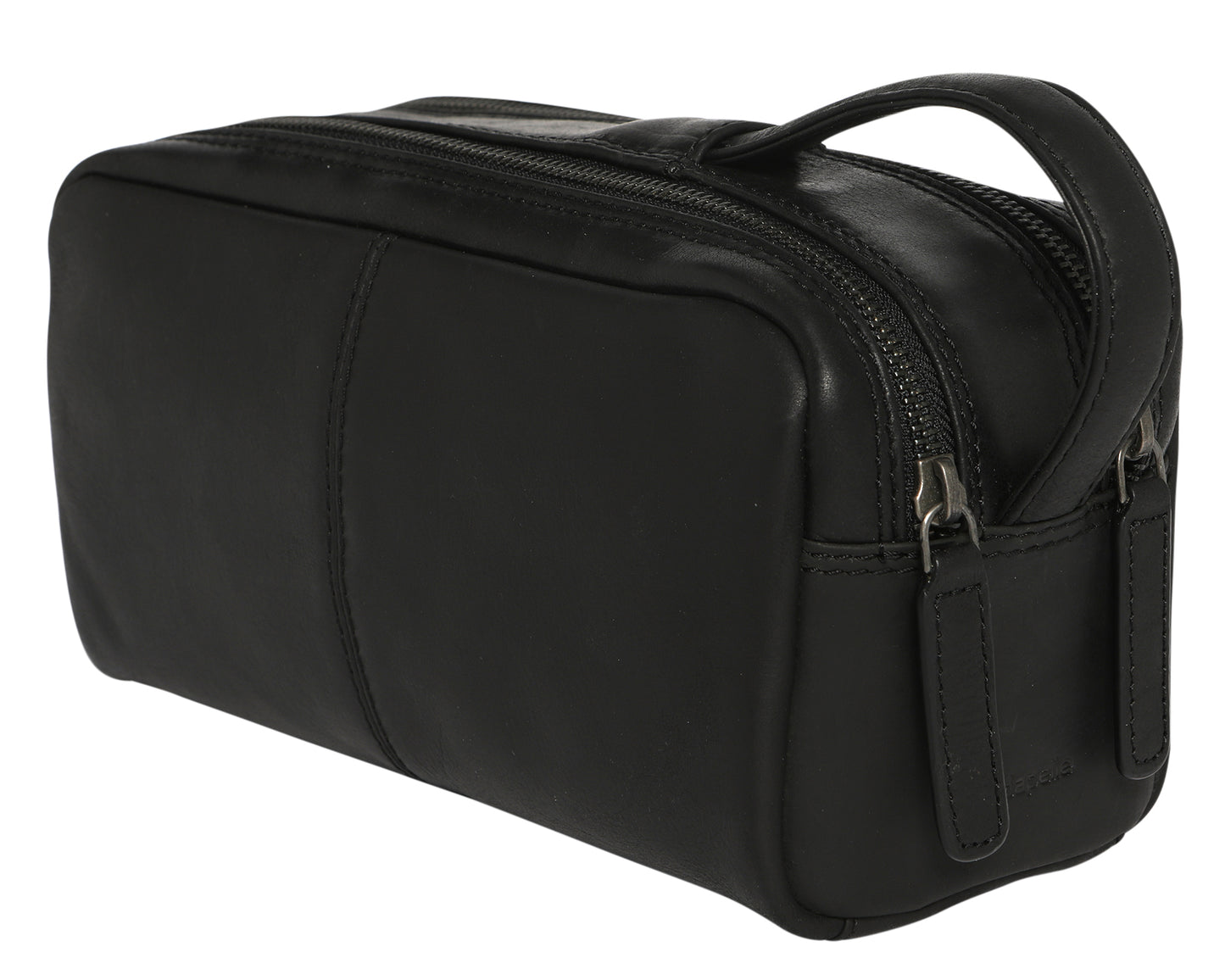 Men's Leather Toiletry Bag 3921 Black