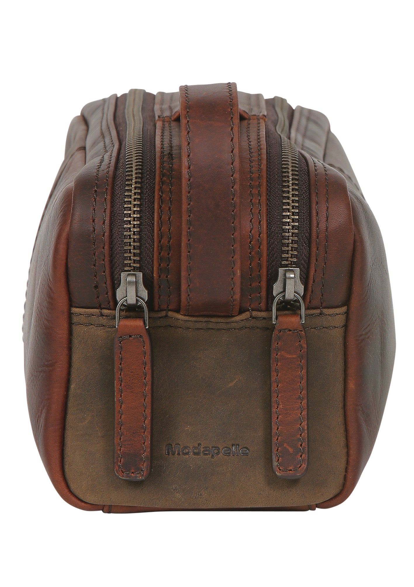 Men's Leather Toiletry Bag 3921 Brown