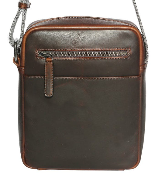 Men's Leather Satchel/Men's Cross Body Bag 3934 Brown