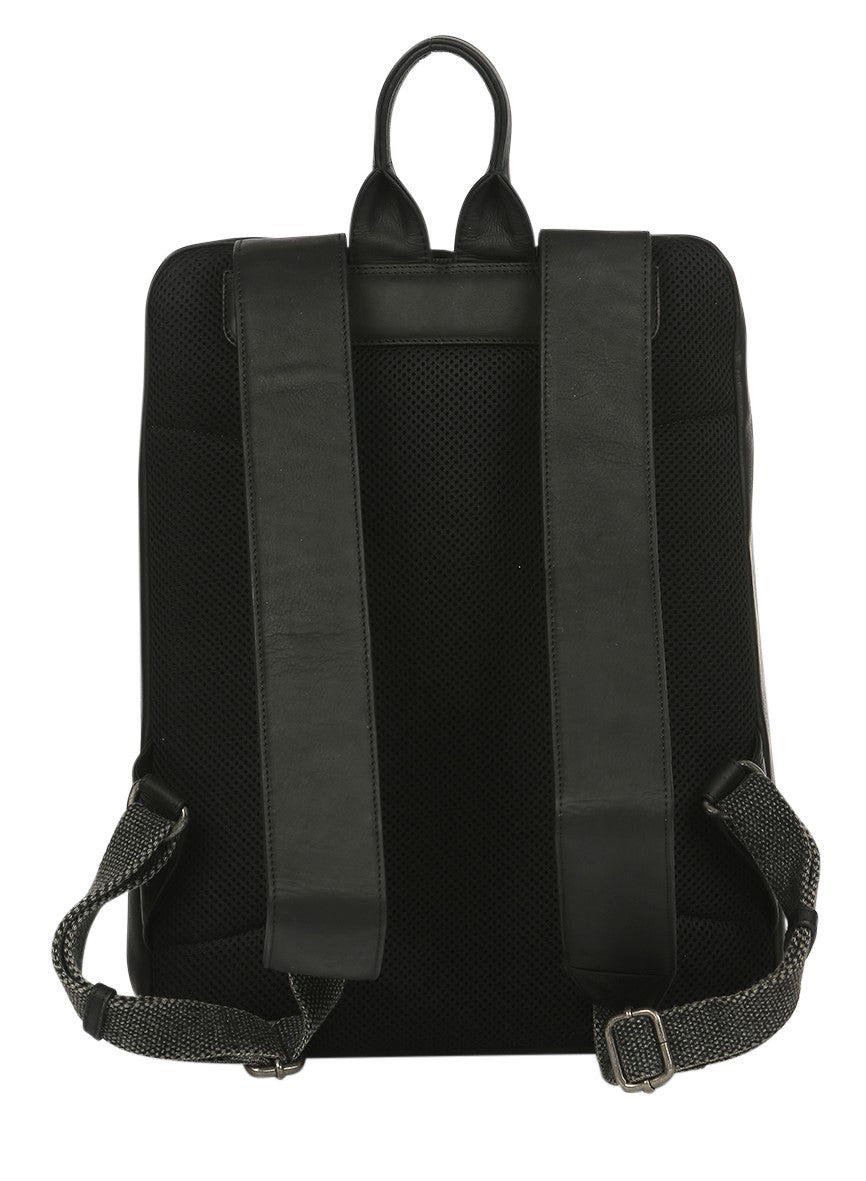 Men's Leather Satchel/Men's Backpack 3950 Black
