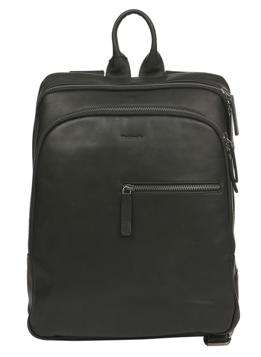 Men's Leather Satchel/Men's Backpack 3950 Black