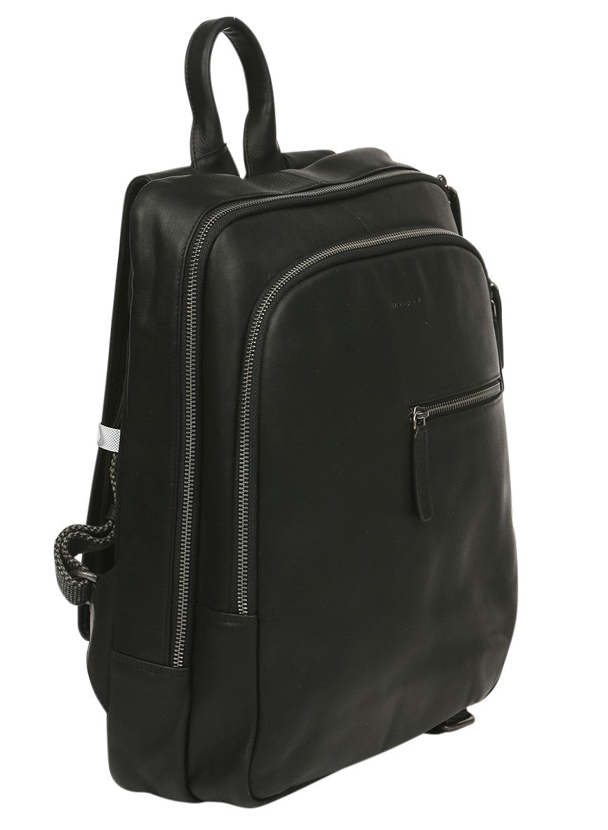 Men's Leather Satchel/Men's Backpack 3950 Black