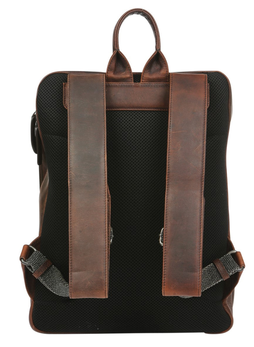 Men's Leather Satchel/Men's Backpack 3950 Brown