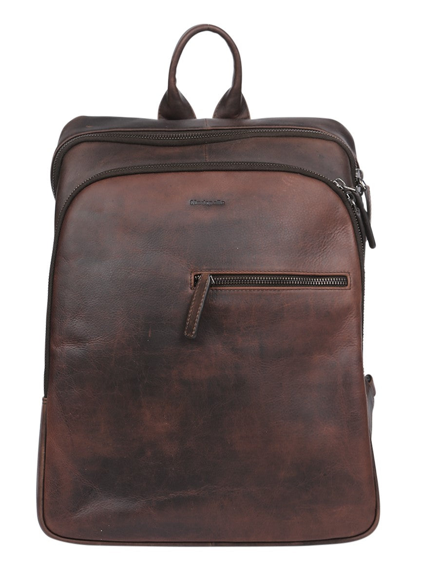 Men's Leather Satchel/Men's Backpack 3950 Brown