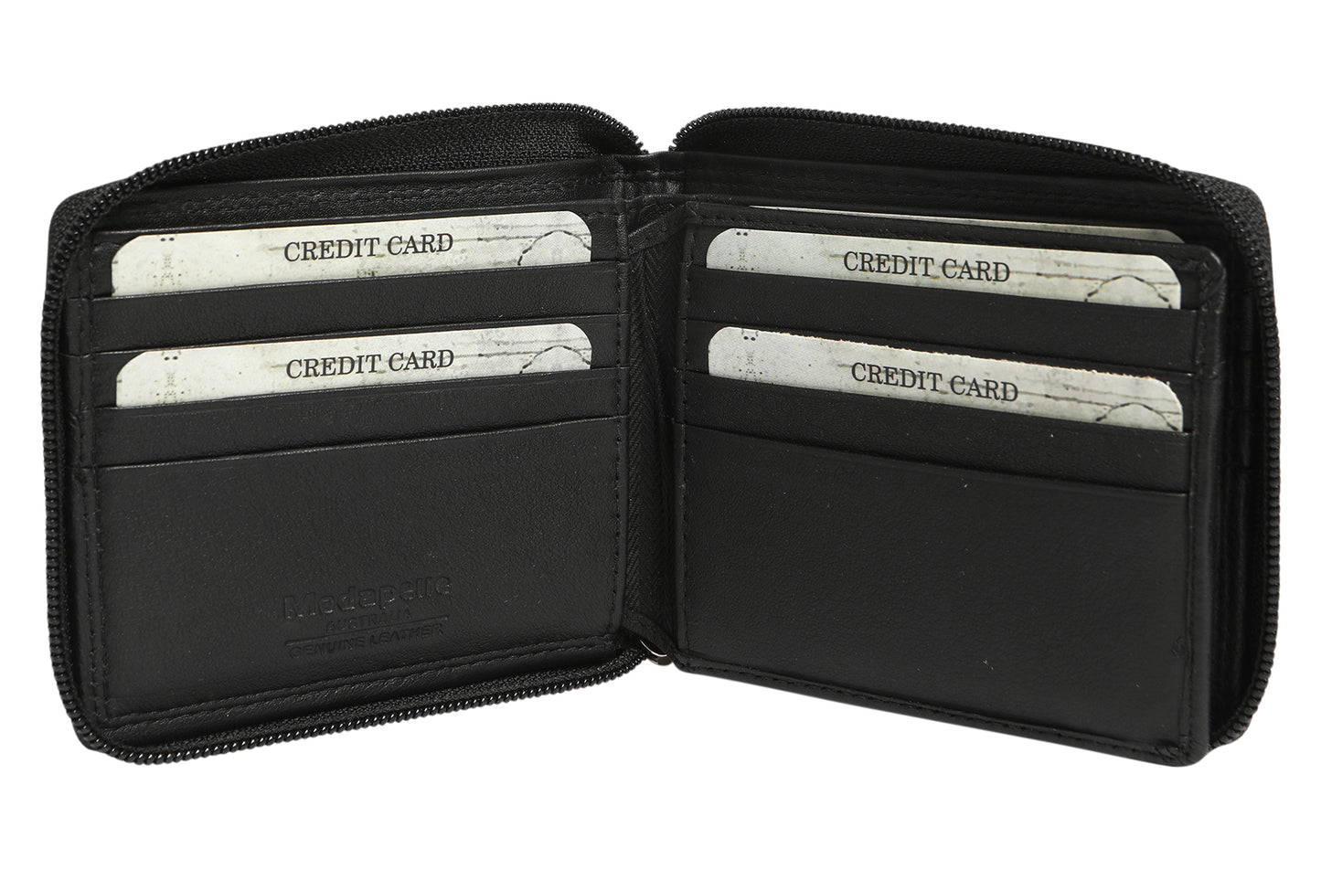 Mens Vintage Leather Wallet 5012 Black