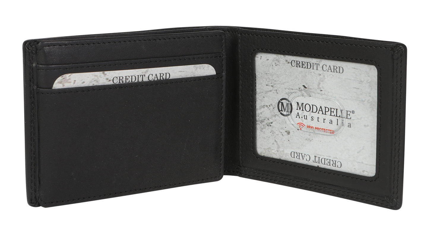 Men's Leather Wallet 5504 Black