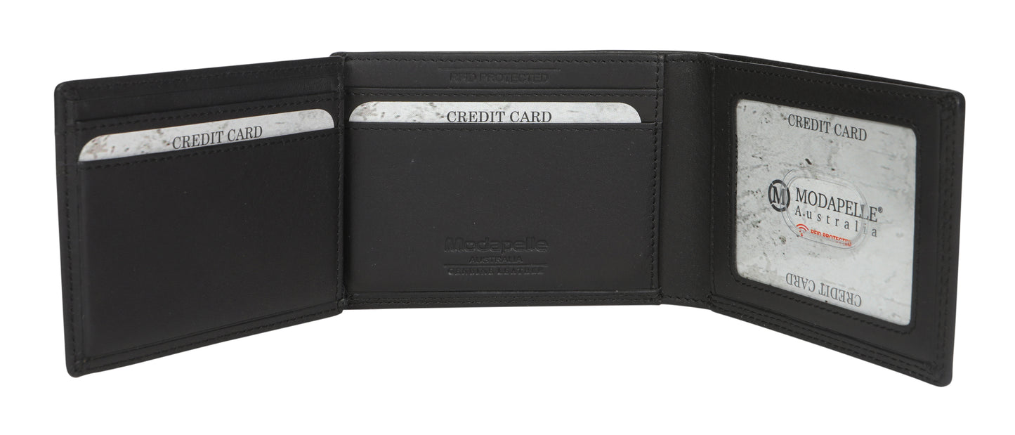 Men's Leather Wallet 5504 Black