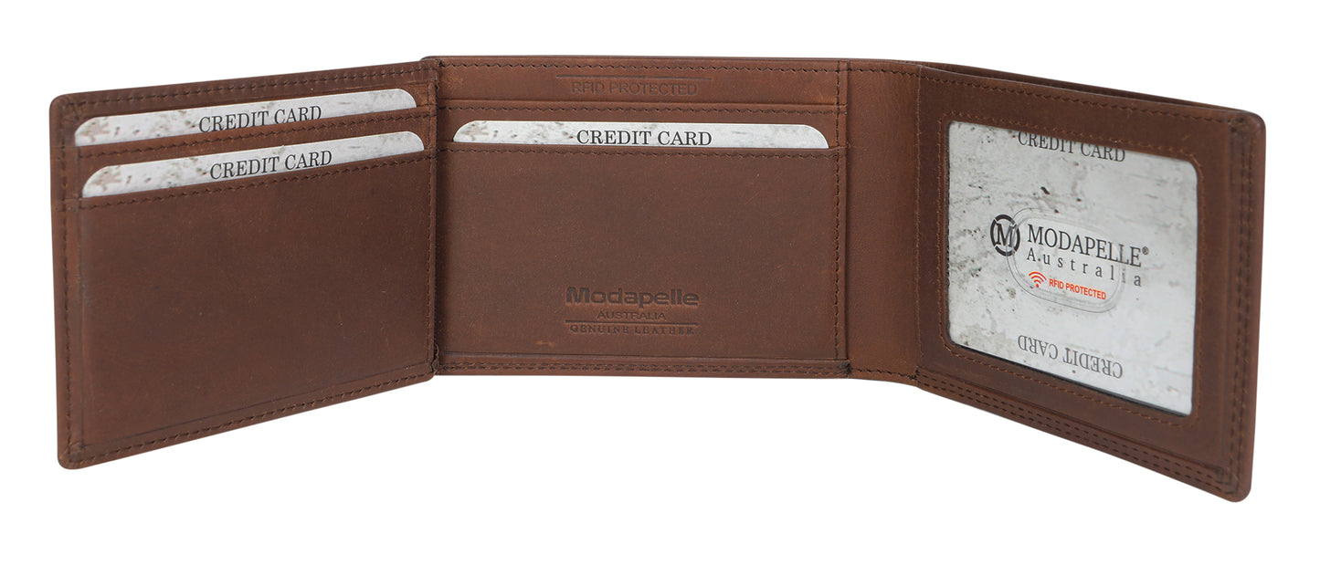 Men's Leather Wallet 5504 Brown