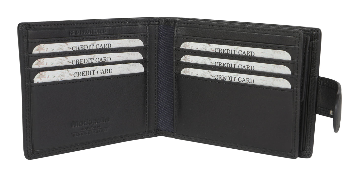Men's Leather Wallet 5505 Black