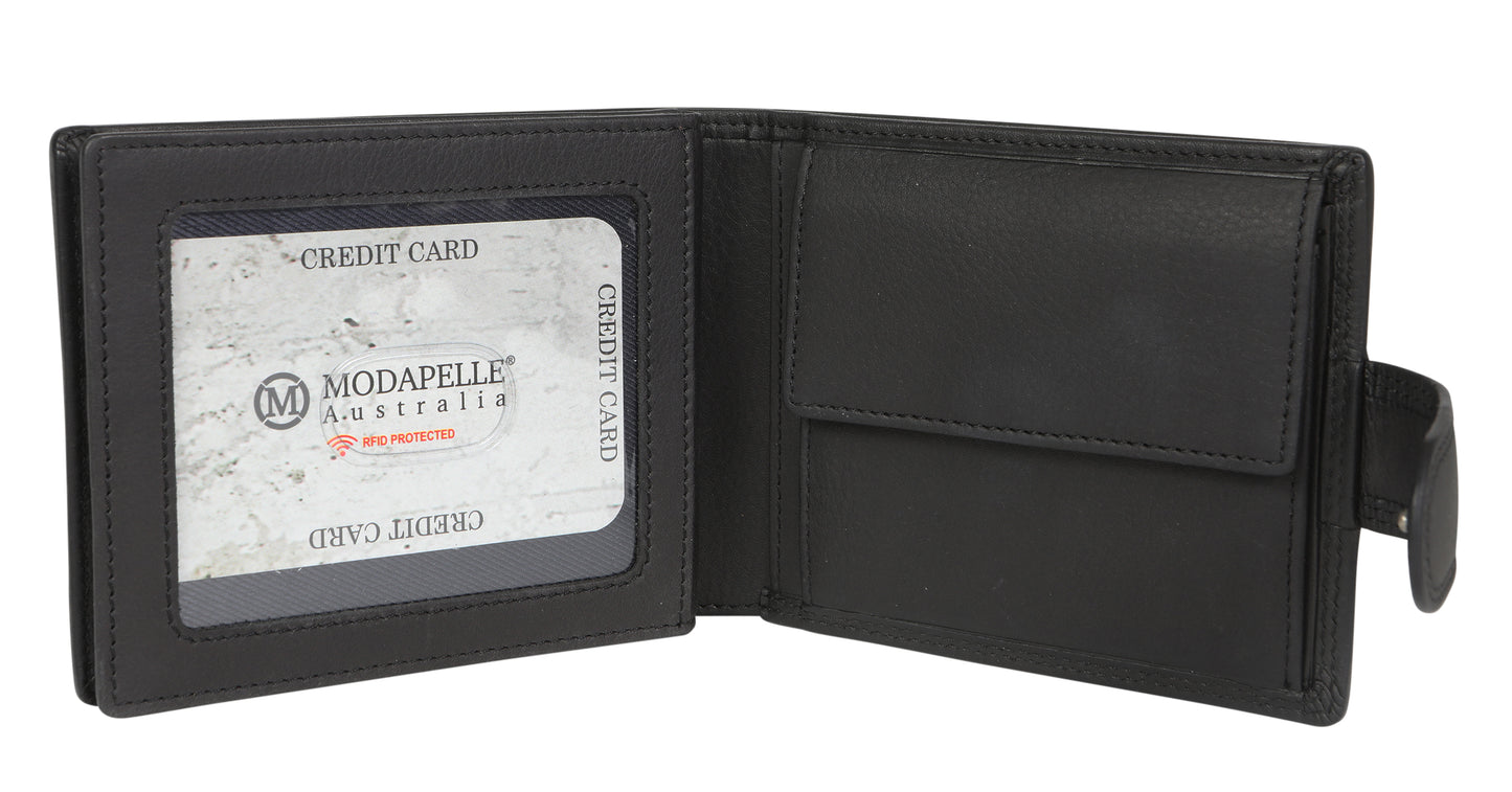 Men's Leather Wallet 5505 Black