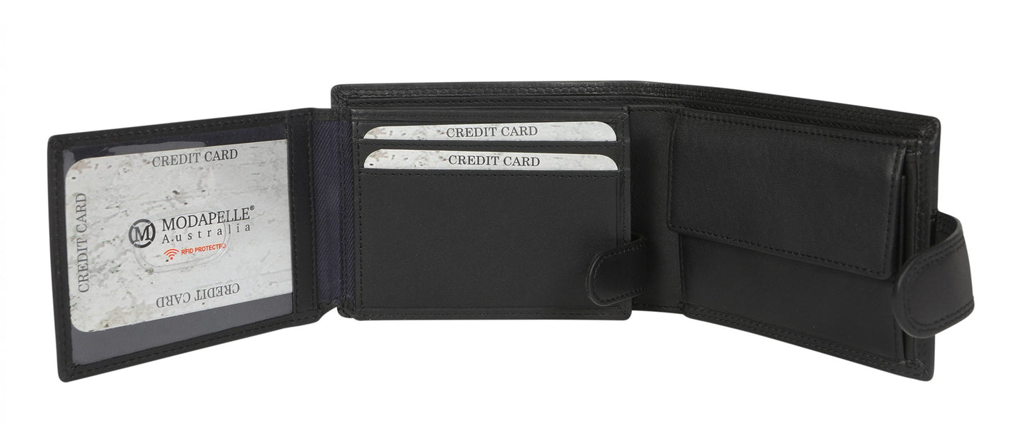 Men's Leather Wallet 5507 Black