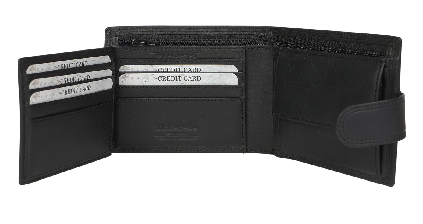Men's Leather Wallet 5508 Black