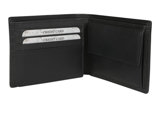 Men's Leather Wallet 5509 Black