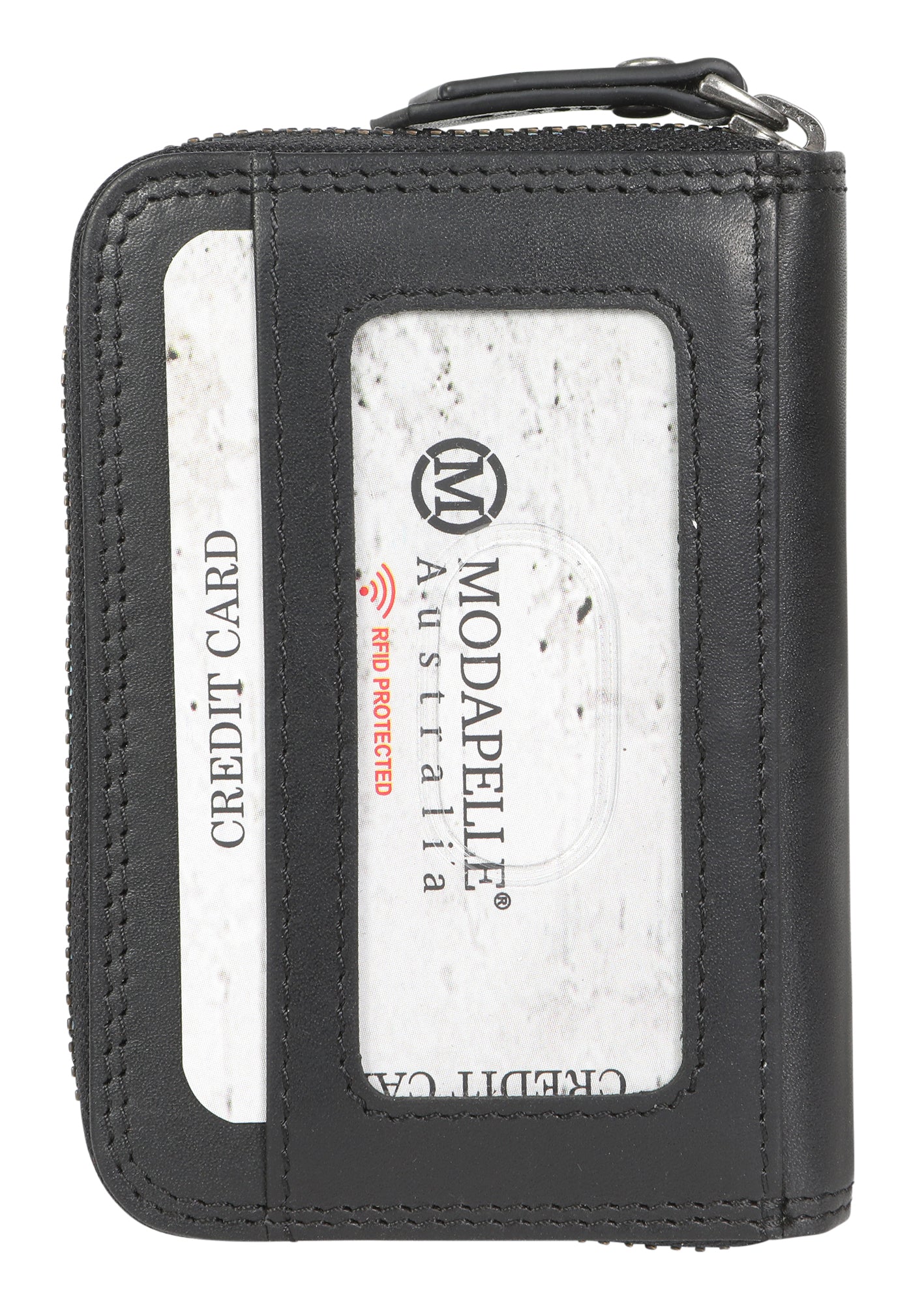 Men's Leather Card Wallet 5512 Black