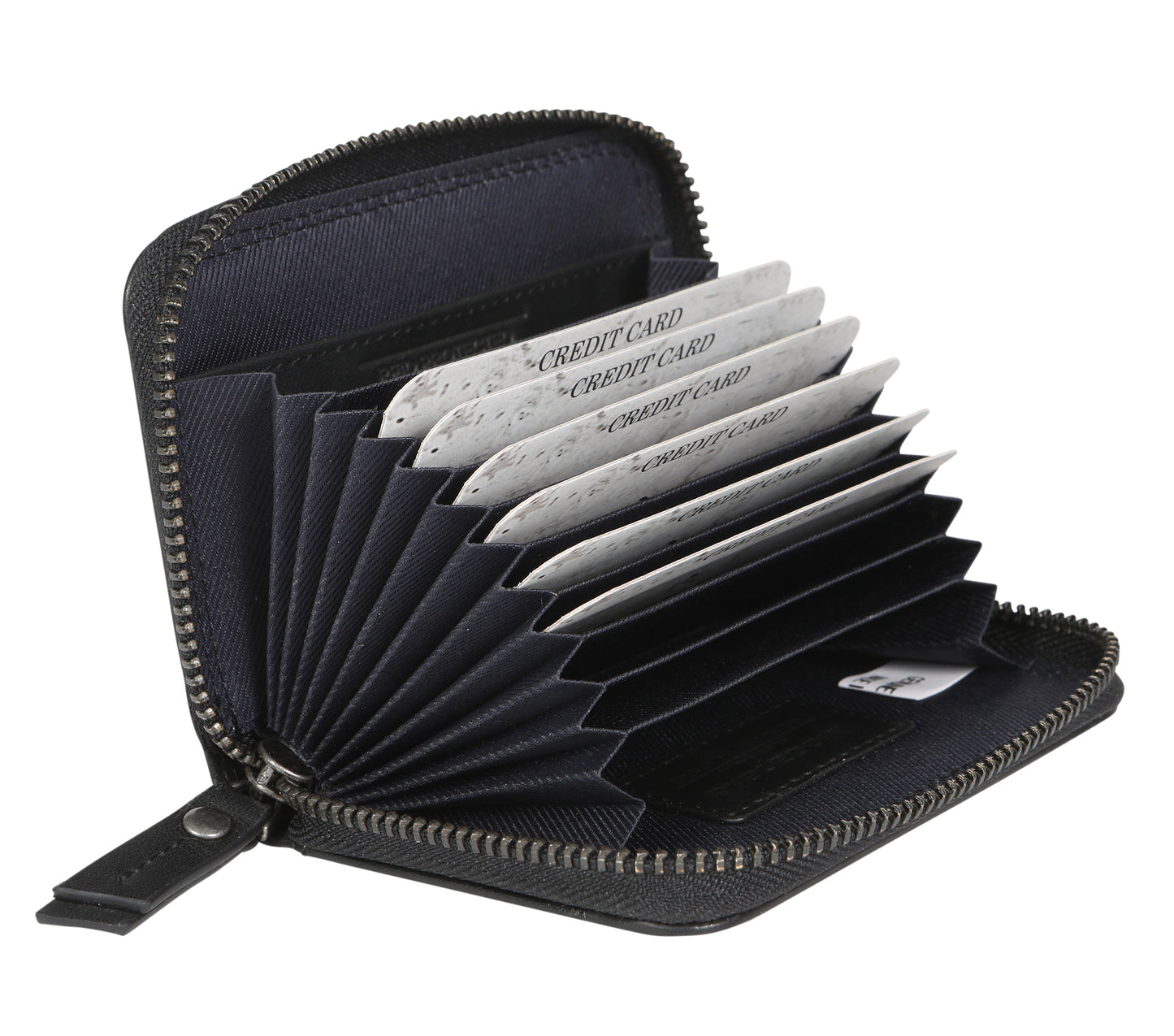 Men's Leather Card Wallet 5512 Black