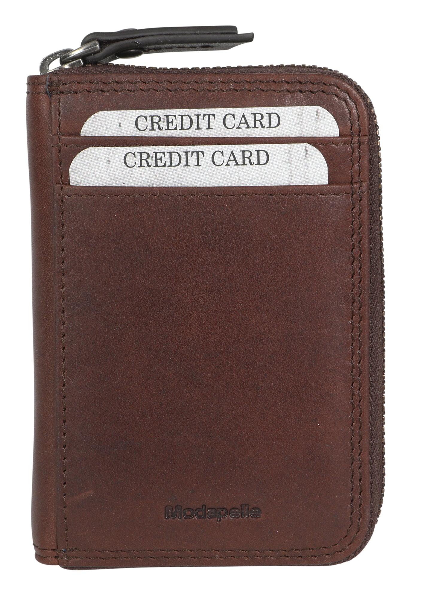 Men's Leather Card Wallet 5512 Brown