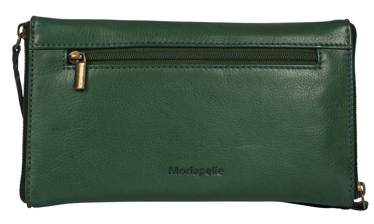Leather Optical/Phone Case Style 5977 Mandala Green