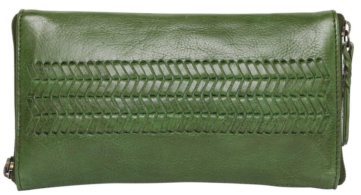 Leather Optical/Phone Case 5977VT Weave - Grass