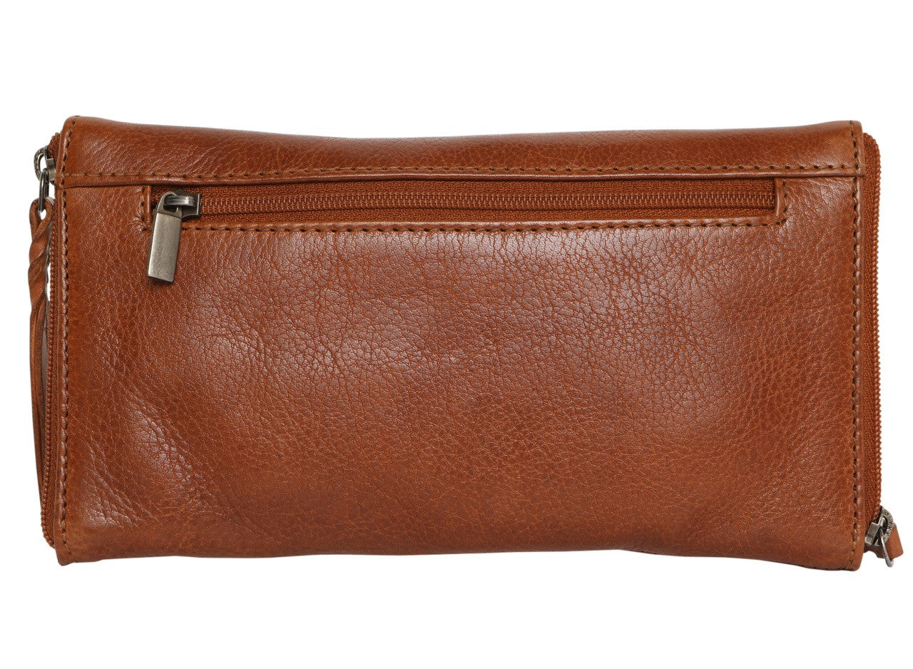 Leather Optical/Phone Case 5977VT Weave - Tan