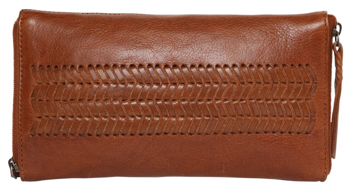 Leather Optical/Phone Case 5977VT Weave - Tan