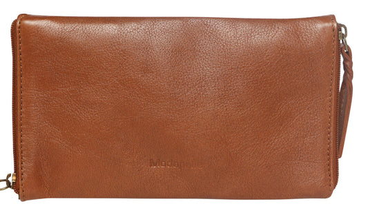 Leather Optical/Phone Case 5977VT Tan