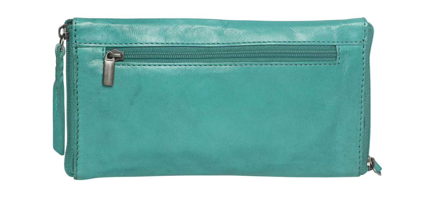 Leather Optical/Phone Case 5977 Aqua